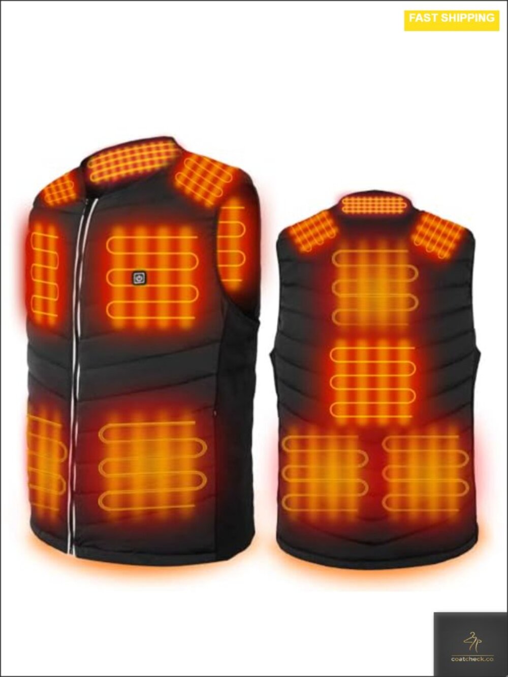 Heated Vest 9 Heating Zones USB Rechargeable Unisex Winter Gear